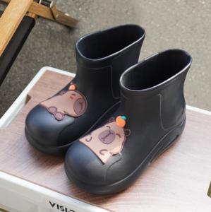 Botas de <span class=keywords><strong>lluvia</strong></span> EVA duraderas <span class=keywords><strong>para</strong></span> <span class=keywords><strong>mujer</strong></span>, botas bajas de dibujos animados de Carpincho, Botas de <span class=keywords><strong>lluvia</strong></span> impermeables antideslizantes resistentes al desgaste, zapatos de <span class=keywords><strong>lluvia</strong></span> - Product Image 4