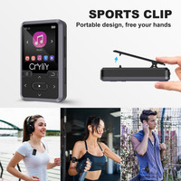CRYLIY Music Player Neues Design 1,44 Zoll 128GB TF-Karten erweiterung 32GB MP3-Player