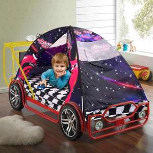 Tente de jeu pliable portable 1 personne en polyester pour enfants, avec logo personnalisé, pour voiture de course, intérieur/extérieur, facile à monter - Product Image 2