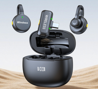 Microphone Lavalier Sans Fil avec Écran Numérique, Étui de Charge, Clip Magnétique, Portable pour Enregistrement Vidéo Extérieur, Vlog, Diffusion en Direct