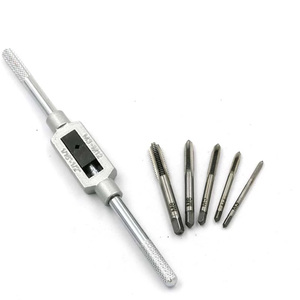 Jeu de robinets filetés pour vis à main, connecteur métrique, 6 pièces, M3 M4 M5 M6 M8 avec clé à robinet ajustable de 1/16-1/2 pouces, livraison gratuite - Product Image 3