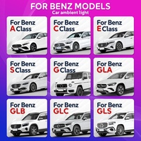 KYNCHO pour Mercedes Classe E W213, éclairage ambiant automatique, éclairage intérieur LED, lampe d'éclairage ambiant pour voiture, éclairage intérieur automatique