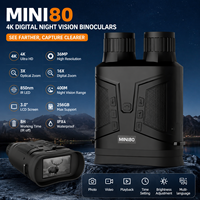 Jumelles de vision nocturne numériques 4K, vision nocturne infrarouge, portée de vision nocturne de 400 m, zoom 16x, enregistrement vidéo 36MP, OEM ODM