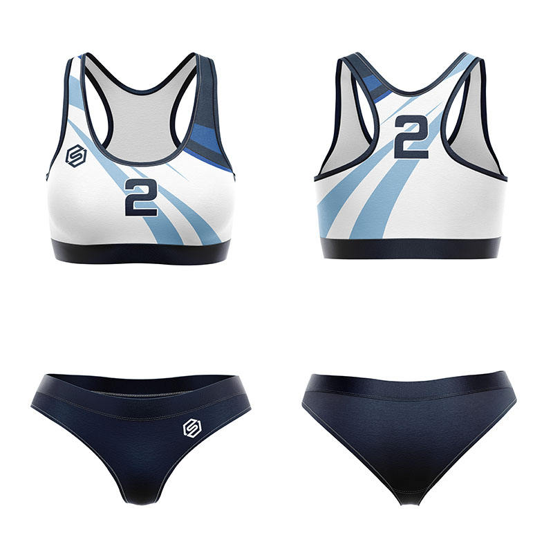 Custom Design Women Sexy Bikini Volleyball Bra Set Girls Beach Volleyball Uniforms