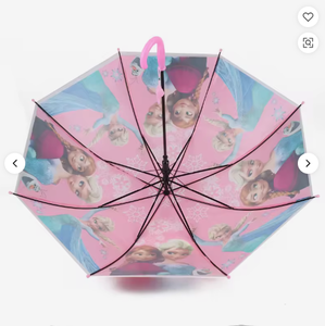<b>Sunscreen</b> children's umbrella - Various cartoon pattern designs - Semi-automatic - Polyester fiber material - Sun protection and - Product Image 1