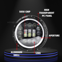 Phare LED rond 7 "pour moto Street Glide Special