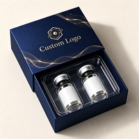 Maßgefertigte 3ml Fläschchen-Verpackungsbox für 2 Fläschchen Schubladenschachtel Faltkarton Mit Aufgedrucktem Logo Großhandel OEM-Hersteller
