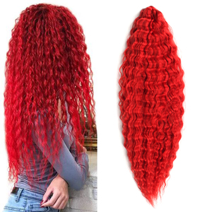 Trecce all'uncinetto lunghe extra in stile russo con colore sfumato, 24 pollici, capelli sintetici Ariel ricci per intrecciare, trecce a <span class=keywords><strong>onda</strong></span> d'acqua - Product Image 1