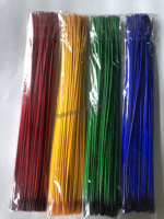 Gefärbte Großhandel natürliche weiße Pfau Stick Stiel Pfauenfedern für Fliegen binden Material Angeln Zubehör DIY Natural Craft