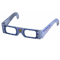 Lunettes en carton 3D, monture personnalisée, fête feu d'artifice, arbre en papier, lunettes protection