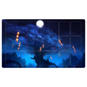 แผ่นรองเล่นเกมอนิเมะ Sanxing Fantasy Cat Sorcerer รูปทรงสี่เหลี่ยมผืนผ้า ทำจากยางธรรมชาติ ขนาด 700x300 มม. ดีไซน์ศิลปะลาย Clear Zones สำหรับการเทรดดิ้ง - Product Image 2