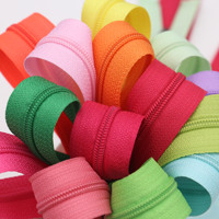 Fermeture éclair en nylon pour accessoires vestimentaires et travaux de couture, fermeture éclair en nylon biodégradable pour sacs