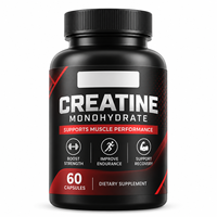 Capsules de créatine à étiquette privée OEM, pré-entraînement, pour la taille et la force musculaire, suppléments de créatine monohydrate en capsules