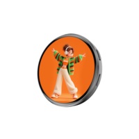 Pin Digital Personalizado con Pantalla Táctil IPS HD de 1.7 Pulgadas, 600mAh Recargable, GIF Dinámico de Anime, Video, Foto, Regalo para Fans