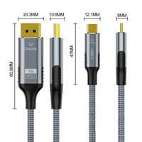 A337-1-Konverter-Adapter kabel Hoch auflösende 16K Ultra HD-Anzeigen DP 2.1 USB-C PVC-Jacke für Monitor-Lautsprecher-Verstärkung