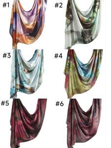 Khăn choàng <span class=keywords><strong>hijab</strong></span> in họa tiết đá cẩm thạch ombre cao cấp, chất liệu satin modal dài, khăn trùm đầu bằng lụa <span class=keywords><strong>chiffon</strong></span> in họa tiết sang trọng - Product Image 4