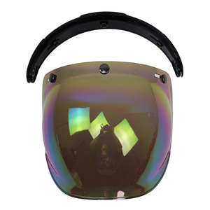 New Bubble Shield Xe Máy Mở Mặt Mũ Bảo Hiểm <span class=keywords><strong>Visor</strong></span> Visors Lật Lên Ống Kính Casco Phụ Kiện Mũ Bảo Hiểm Xe Máy - Product Image 2