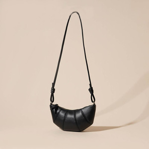 Bolso de mano de cuero genuino a la moda para mujer, de piel de vaca suave, y bolso de hombro con cierre de botón, nuevo bolso de cuero genuino. - Product Image 3