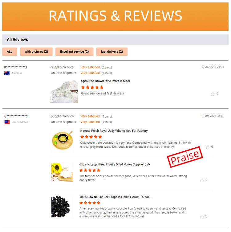 Wuhu Deli Foods Ltd Private Label Vegan Protein Powder