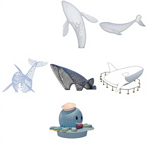 Esculturas de Peces de Acero Inoxidable Hechas a Medida, Montaje en Suelo para Exteriores, Forma de Animal Irregular, Decoración de Arte Metálico Hecha a Mano - Product Image 5