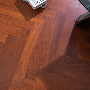 Parquet en chêne blanc multicouche AVANTIMORA, résistant au feu, classe ABC, 12 mm, à joint mâle et femelle, en chevrons, pour buanderie - Product Image 1
