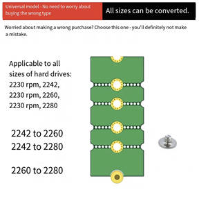 Aismartlink M.<span class=keywords><strong>2</strong></span> 2230 Naar 2242 Naar 2260 Naar 2280 Convertorkaart Nvme Ngff Ssd Extended Adapter - Product Image 4