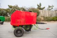Machine à emballer à balles de blé approuvée CE, petit tracteur, conduit par pto, mini machine à balles rondes, machine d'emballage d'ensilage de maïs