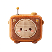 Ensemble de jouets en peluche personnalisés Kawaii rétro pour la maison : téléviseur, radio, réfrigérateur, machine à laver, poupées en peluche OEM ODM