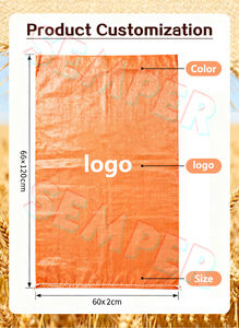 Bolsas de pienso tejidas de plástico con impresión de logotipo personalizado para rana toro, pienso para animales y embalaje de fertilizante - Product Image 3