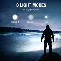 Linterna de Buceo Profesional Boruit de Alta Potencia 1000lm, Linterna Subacuática LED de 80m
