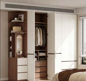 Customized <b>Wardrobe</b> Clothes Organizer Bedroom Closet Cabinet Modular Storage System Sliding Door Wooden <b>Wardrobe</b> - Product Image 3