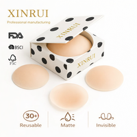 Couvre-tétons en silicone réutilisables, auto-adhésifs, mats, invisibles, confortables, imperméables, sans bretelles, pour lingerie