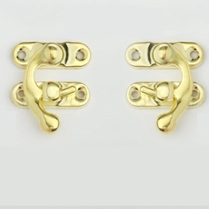 28*33mm 작은 황금 실버 청동 걸쇠 버클 캐비닛 래치 가구 나무 보석 선물 공예 상자 걸쇠 - Product Image 3