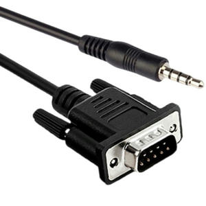 Câble audio personnalisé RS232 série TRS3.5MM mâle vers DB9 femelle en PVC avec fibre optique coaxiale et application microphone - Product Image 2