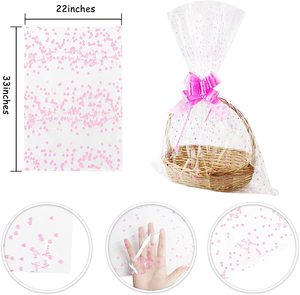 ถุงใส่ตะกร้าใส่เซลโล่พลาสติกใสขนาดใหญ่กันน้ำสำหรับใส่ผลไม้เซลโล - Product Image 5