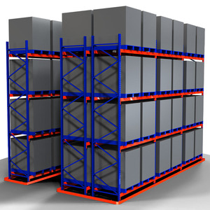 High-Bay Heavy-Duty Beam-Type Cold-Rolled Steel Adjustable Mobile Thickened <strong>Narrow</strong> Aisle Warehouse <strong>Shelving</strong> for Inventory - Product Image 4