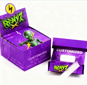 Instock Tùy Chỉnh Cán Giấy Kingsize Slim32 50 Tập Sách Không Tẩy Trắng Nâu Trắng Chậm Đốt Tùy Chỉnh Cán Giấy OEM Bán Buôn - Product Image 2