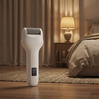 Kit de pédicure portable rechargeable à piles avec protection contre la pression, lime à pieds électrique étanche pour éliminer les callosités, idéal pour la voiture