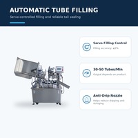 Machine automatique de remplissage et de scellage de tubes souples préformés pour crème cosmétique, pommade, dentifrice