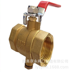 Robinet à bille en laiton 1 pouce à filetage interne manuel pour compteur d'eau - Product Image 1