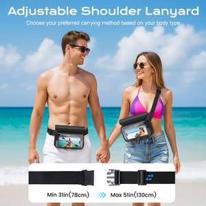 Marsupio Unisex Impermeabile Antisabbia con Tracolla per Telefono, Ideale per Crociere, Viaggi, Parchi Acquatici, Nautica e Pesca - Product Image 5