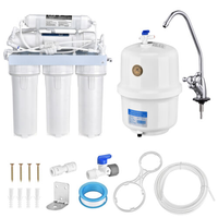 Système de purification d'eau par osmose inverse à 5 étages, 400 GPD, machine de filtration d'eau commerciale