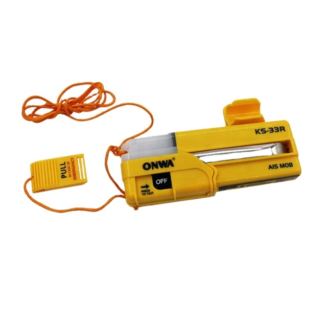 Onwa KS-33R AIS MOB Personal Locator Beacon Man Over Board Rescue Survivor Recovery Life Jacket Ais Sart Marine Electronics IMO