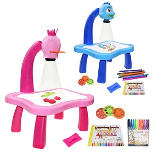 Enfants Led Projecteur Art Table À Dessin Jouets Enfants Peinture Conseil Bureau Arts Artisanat Apprentissage Éducatif Peinture Outils Jouet pour Fille