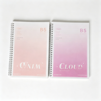 Carnet de luxe B5 à double spirale avec motif en relief, 78 pages imprimées, couverture rigide en PP, pour l'école, le bureau ou comme journal intime - Édition cadeau