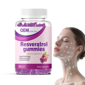 Gummies de Resvératrol à Marque Blanche OEM/ODM – Supplément Trans-Resvératrol avec Quercétine pour le Soutien du Système Immunitaire et Antioxydant - Product Image 1