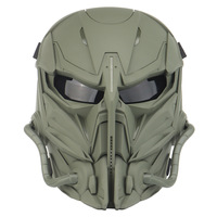 Masque tactique intégral de combat, lunettes de protection squelette, lunettes crâne, casque tactique en nylon
