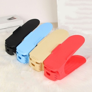 1PCS AdjustableShoe StackerShoeSlotsOrganizer Shoe Slots Space Saver Double Deck Shoe RackHolderforCloset Organization - Product Image 1
