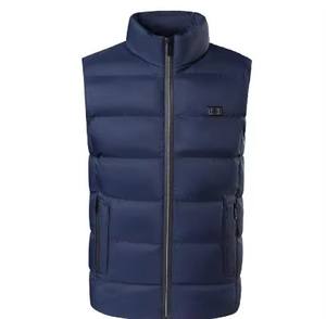 Men's Casual V-Neck Winter <strong>Gilet</strong> 9 Heating Zones USB <strong>Rechargeable</strong> Battery <strong>Heated</strong> Vest Zipper Windproof Breathable Waterproof - Product Image 6