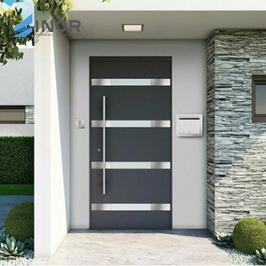 <b>Glass</b> and Steel Pivot Door with Optional <b>Tinted</b> Panels and Privacy Film Options - Product Image 6